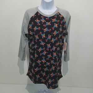 LuLaRoe Randy Womens Top Size Small Baseball T